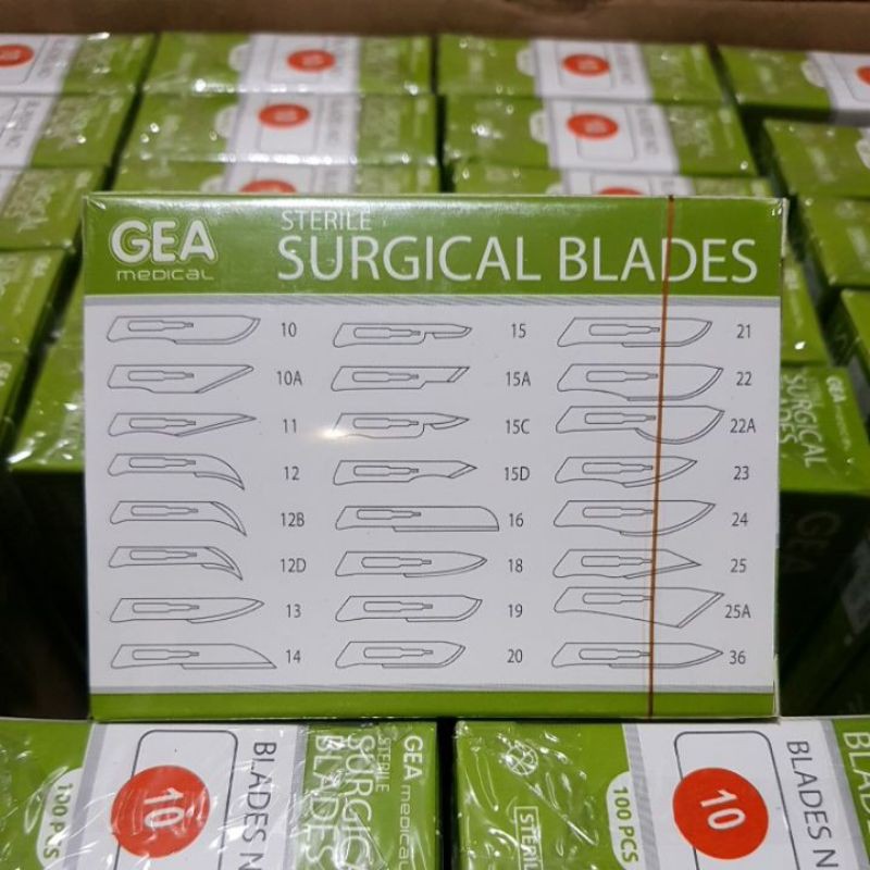 Pisau Bedah GEA no 10 / Surgical Blade / Bisturi / Mata Pisau