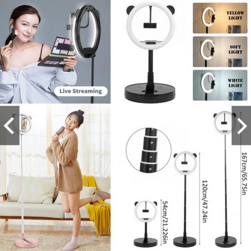RW-G2 - Selfie Ring Fill Light LED with Foldable Stand / Ring Light G2 Lipat 10inch Selfie TIKTOK