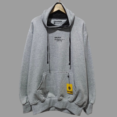 Sweater Hoodie Pria Kachios Abu Muda Misty Premium Original Terlaris Switer Hudie Terbaru Terpopuler