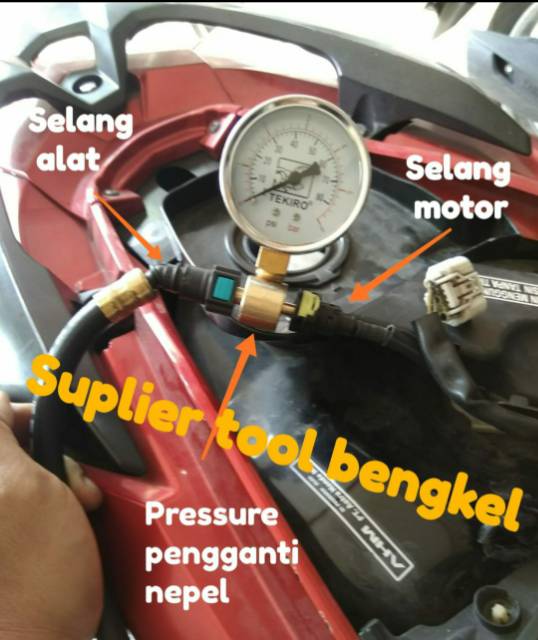 Alat pressure alat tes tekanan bahan bakar motor injeksi