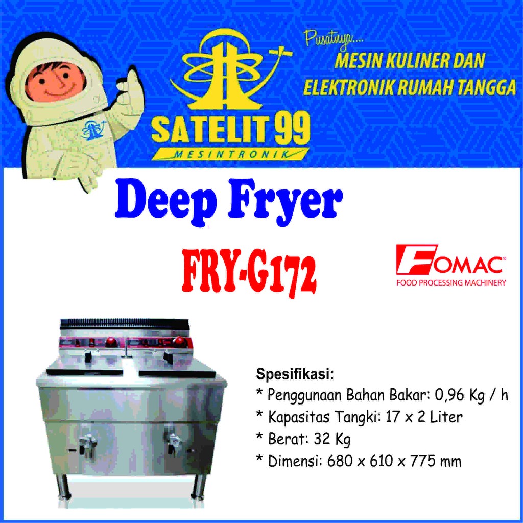 Deep Fryer FOMAC FRY-G172