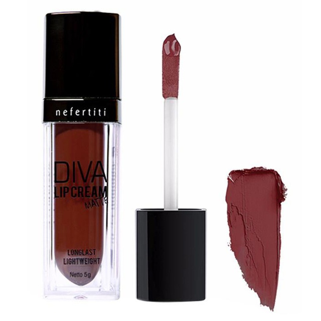 Nefertiti Paris Diva Lip Cream Matte Fire Brick