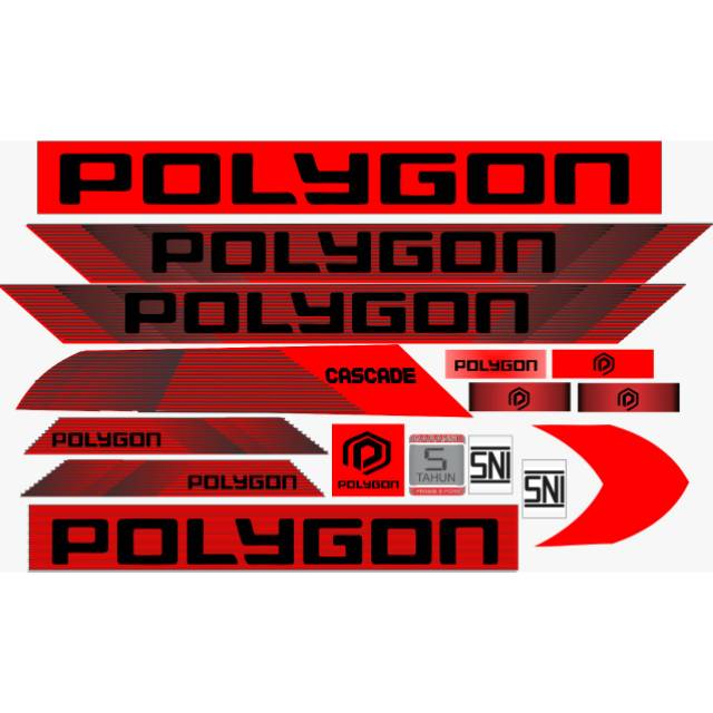 Decal sepeda Polygon cascade 4 termurah