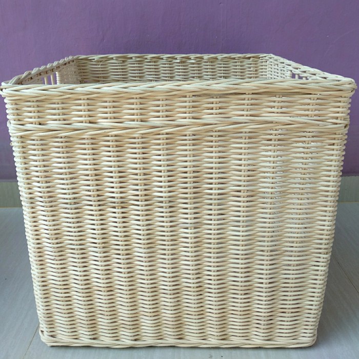 keranjang persegi kotak besar/jumbo/sedang penyimpanan serbaguna laundry  50x45x45 cm