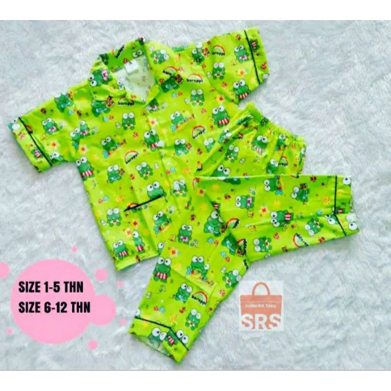 Setelan Piyama Bayi / Piyama Anak S, M, L, XL 1-5 Thn / Stelan Piyama Anak, Balita CP Motif Karakter