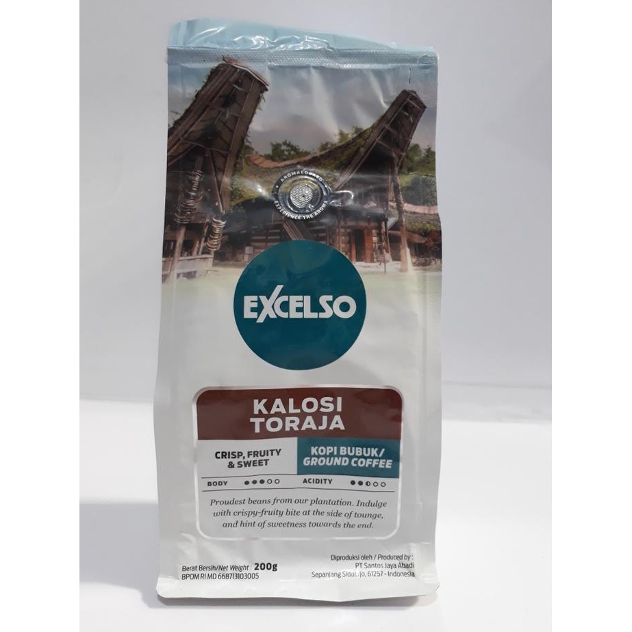 

excelso kalosi toraja bubuk 200 gram