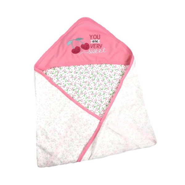 BABY K2 - Blanket hoodie + bodyset total 6 pcs motif cherry