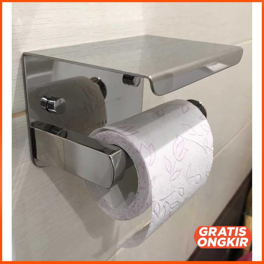 Gantungan Tempat Tisu Toilet Tissue Wall Mount - L101