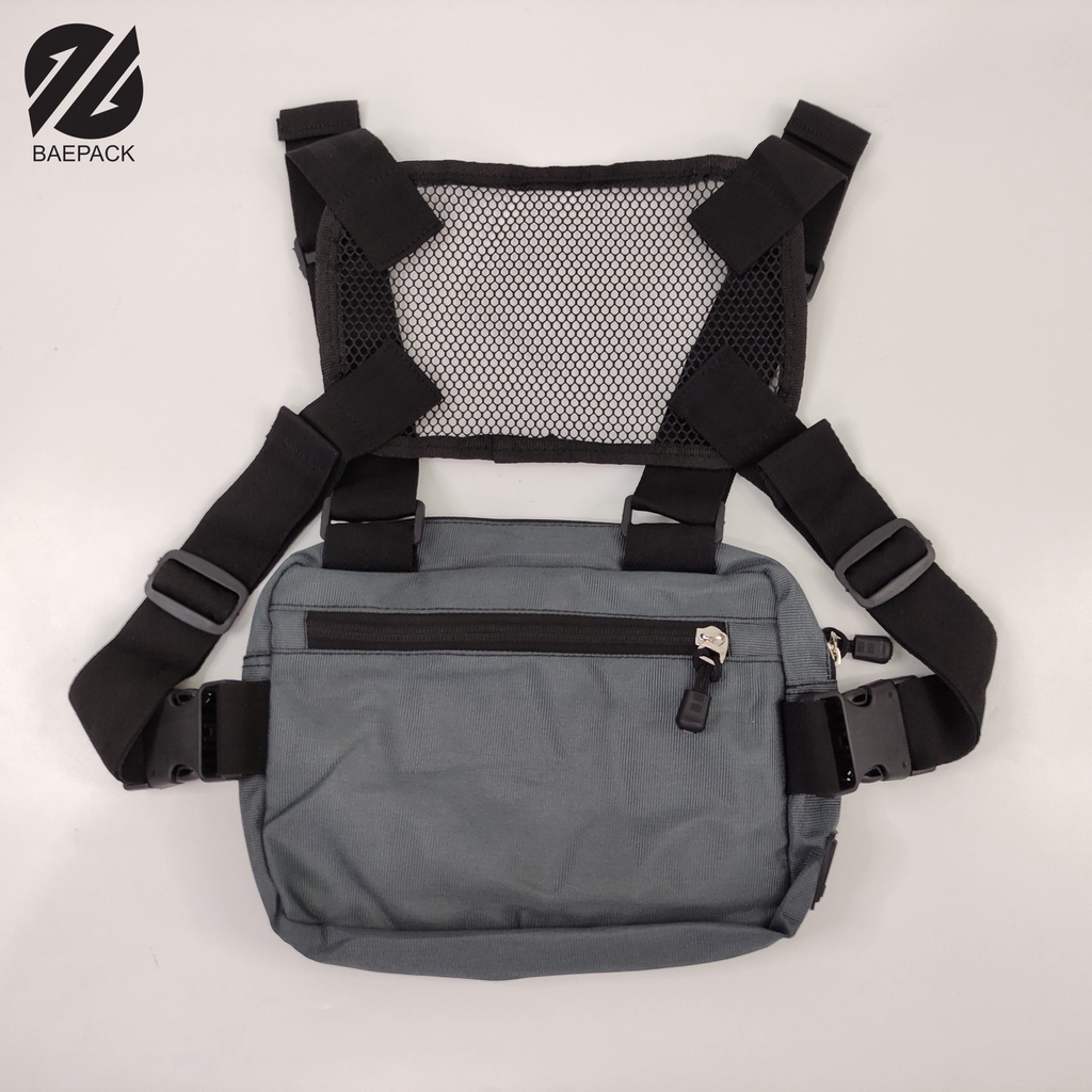 Tas Dada / Chest Bag dengan Lubang Headset Edgar baepack / Tas Untuk Pengendara Motor / original dan Premium / Cowok - Pria