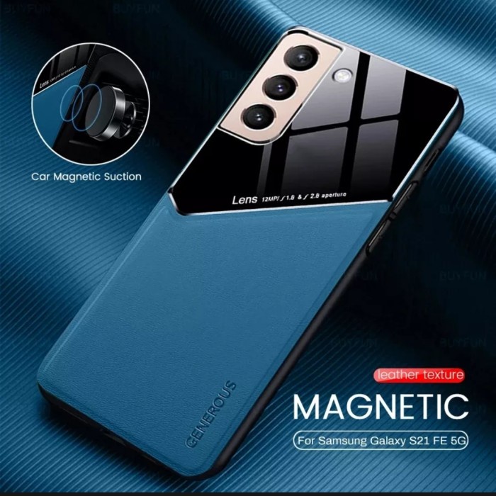 SAMSUNG GALAXY S21 FE / S20 FE SOFT CASE SARUNG COVER CASING TEKSTUR KULIT - Hitam