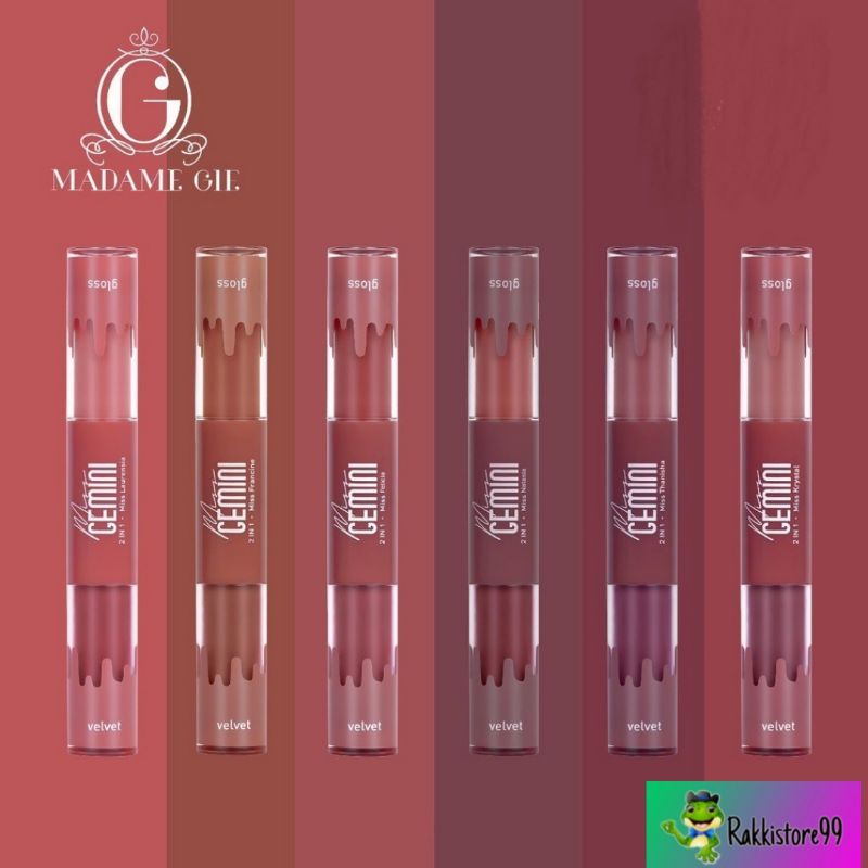 ❣️Rakkistore99❣️Madame Gie Miss Gemini 2 in 1 Gloss n Velvet