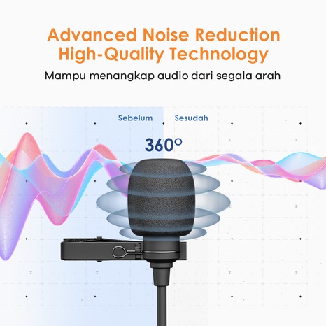 Microphone Clip On JETE M2 Mikrofon Kabel - Garansi 2 Tahun Rusak Tukar Baru