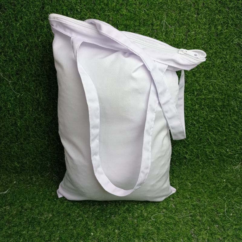 GROSIR TOTEBAG POLOS UNIONE DRILL HITAM PUTIH