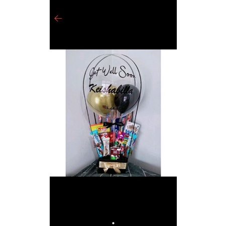 hampers snack buket balon wisuda graduation , ucapan engagement