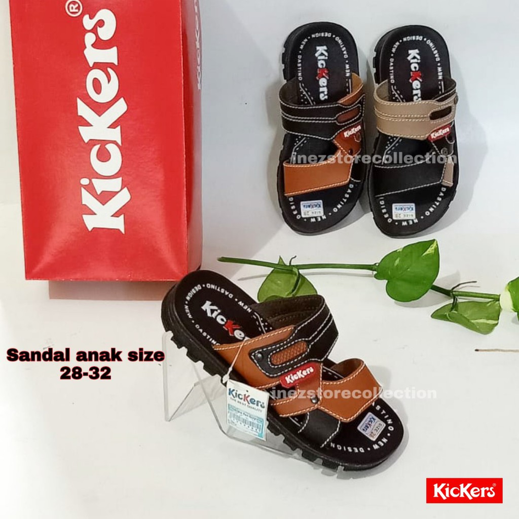  SANDAL ANAK COWOK KICKERS  TERBARU KODE ANK01 SIZE 28 32 