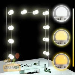 Grosir L691 10 Bulb 3 Warna Vanity Mirror Lights Mirror Bulb Headlight Bulbs Lampu Led Meja Shopee Indonesia