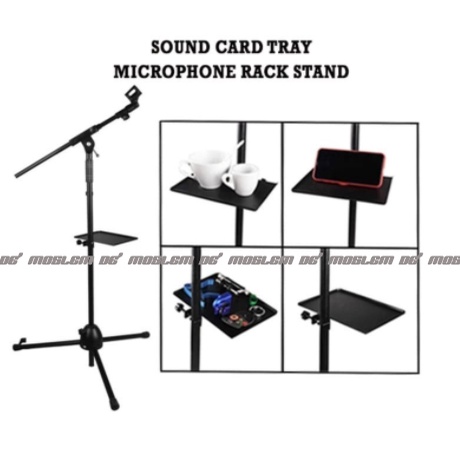 Sound Card V8 Tray PLAT TEBAL Broadcast live For Tripod Holder alas tatakan dudukan triport stand mi