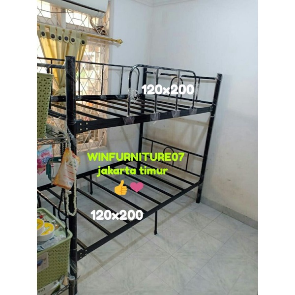 RANJANG TINGKAT BESI LAVENDER 120/120X200