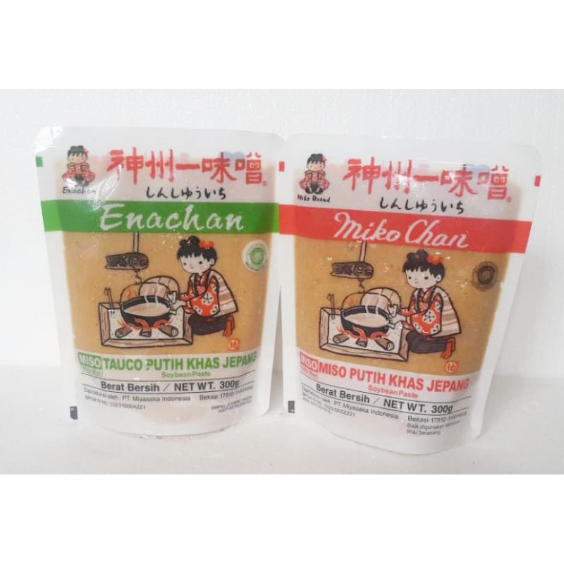 MIKOCHAN ENACHAN Pasta Miso Putih 300 g Halal │ Tauco Ala Jepang untuk Sup Miso Soup Ramen Udon