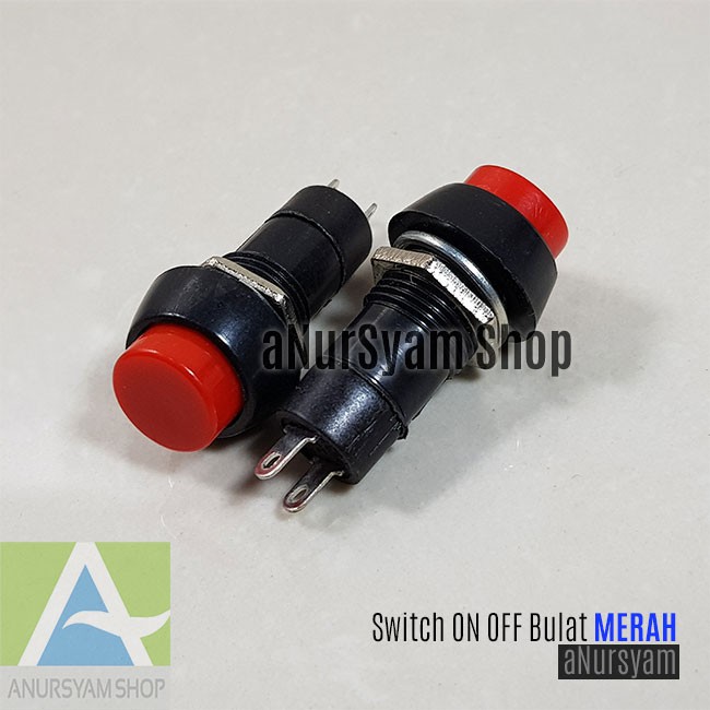 Switch ON OFF Bulat / Saklar ON OFF Bulat Merah