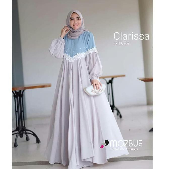 Terpercaya Baju Gamis Wanita Terbaru / Dress Muslim / Gamis Murah Clarissa Maxi