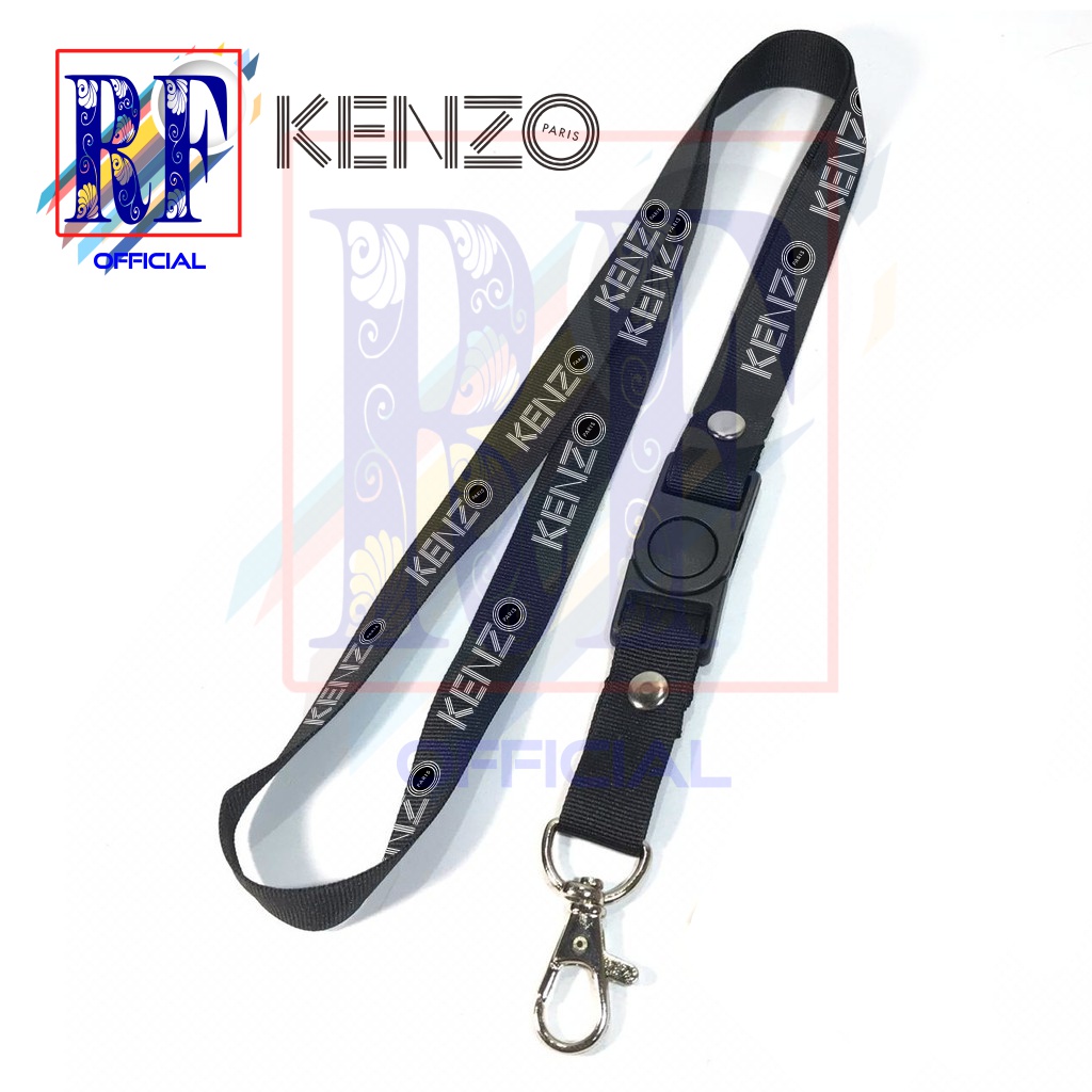 

Gantungan kunci KENZO Merk brand distro tali lanyard band gantungan leher id card name tag
