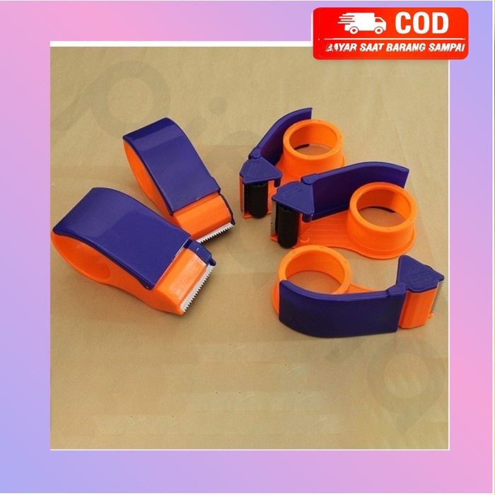 

Dispenser Lakban 2 INCH Plastik Tape Cutter Alat Pemotong Isolasi - NO BUBBLE