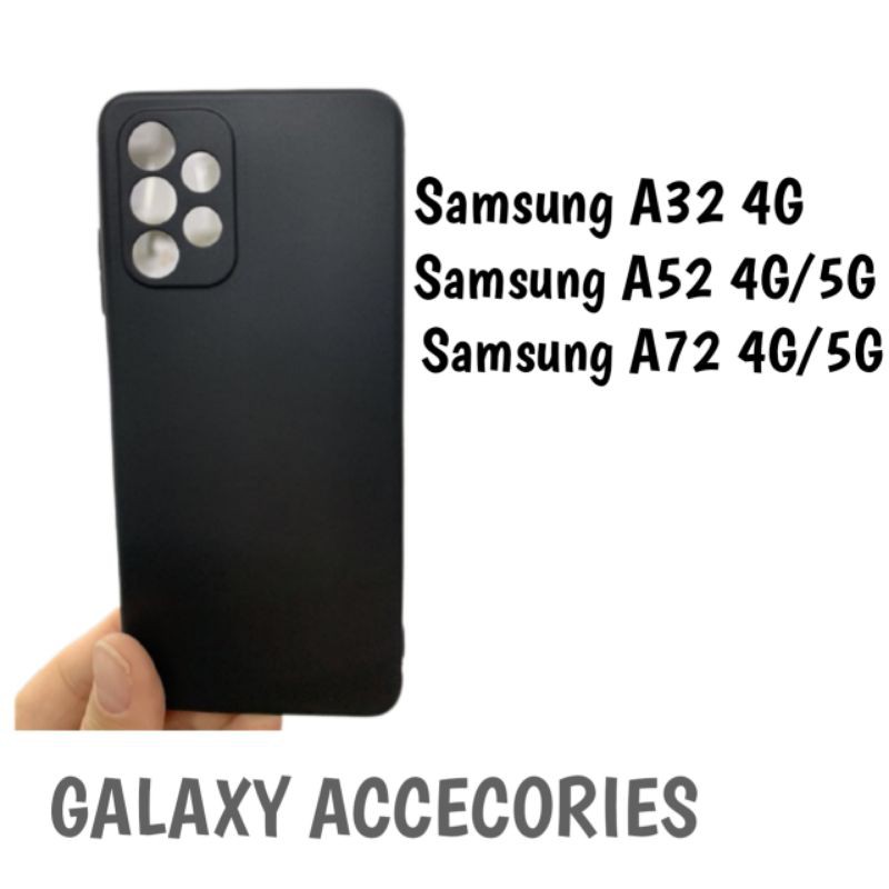 Samsung A32 4G A52 A72 4G 5G Case Doff Hitam Case Soft Case Premium List Hitam Soft Case Hitam