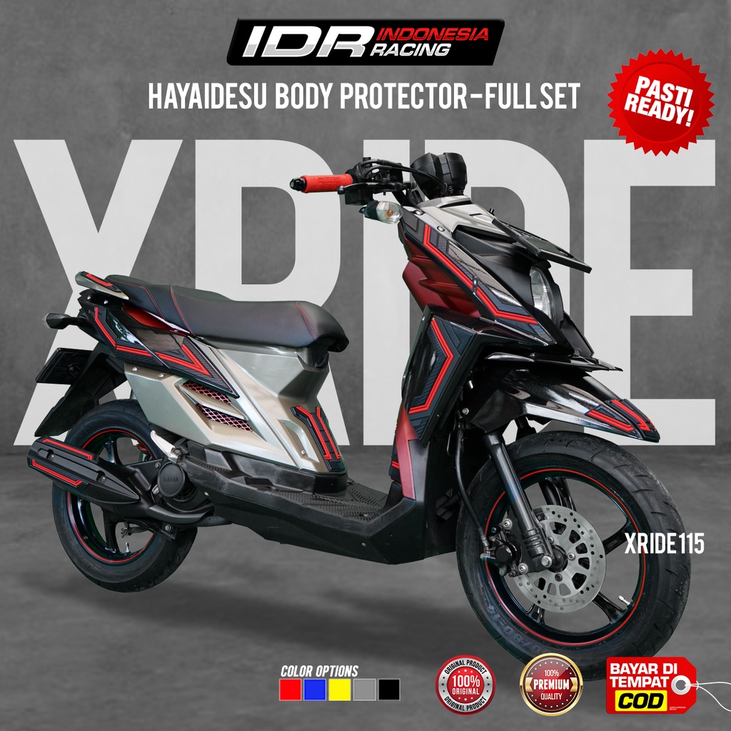 Hayaidesu Xride 115 Body Protector Full Set Cover Aksesoris Yamaha