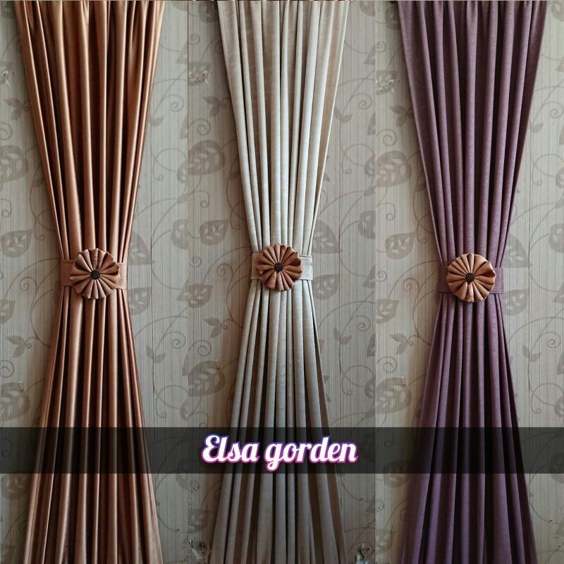 Gorden kupu kupu jendela minimalis/Gorden kupu bahan blackout tebal