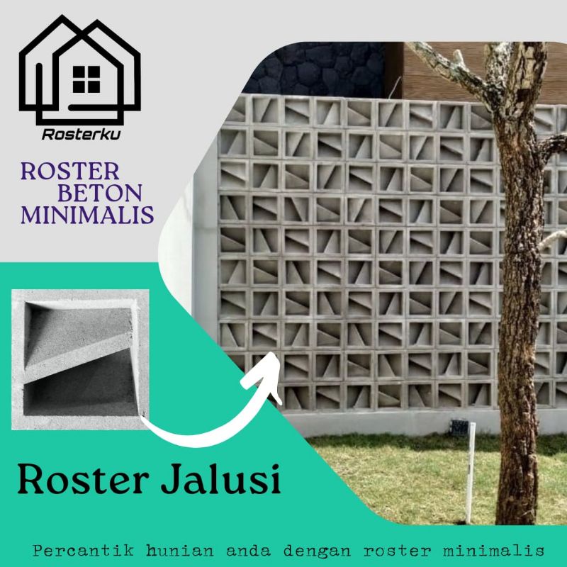 Roster Minimalis model Jalusi