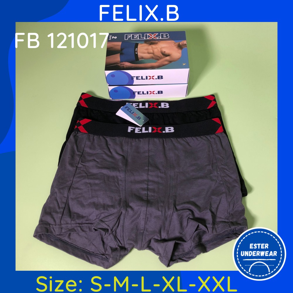 Celana Boxer Pria Felix.B FB 121017 ISI 2 PCS