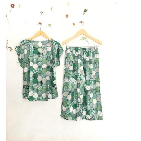 Bagus Banget.. (AIF ) PILIH MOTIF BABYDOLL 7/8 Rayon set kekinian | BABYDOLL PENDEK CELANA 7/8