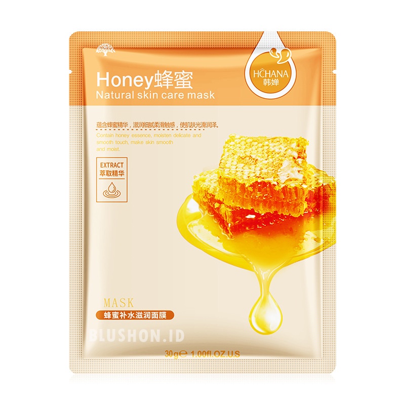 ROREC HCHANA Sheet Mask Masker Wajah Natural Skin