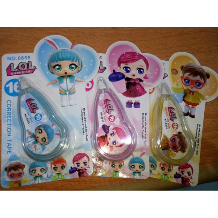 

NEW STOCK CORRECTION TAPE KARAKTER 16MTR LOL