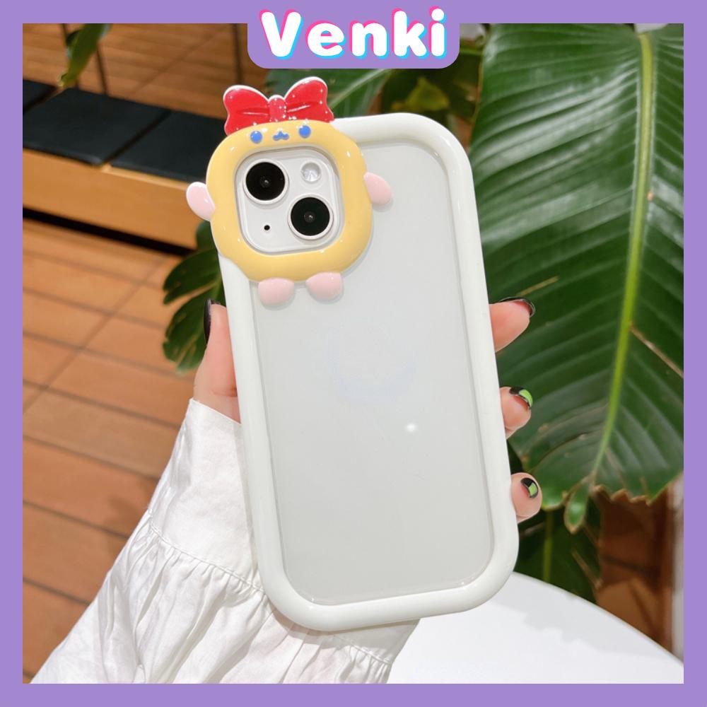 iPhone Case Silicone Soft Case Clear Case Airbag Shockproof Protection Camera Varnish Feel Bow Cute Cartoon Compatible For iPhone 11 Pro Max 13 Pro Max 12 Pro Max 7Plus xr XS Max