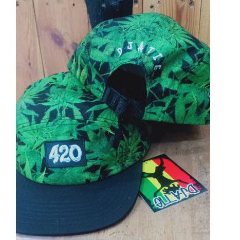 topi 5 panel 420 full ganja