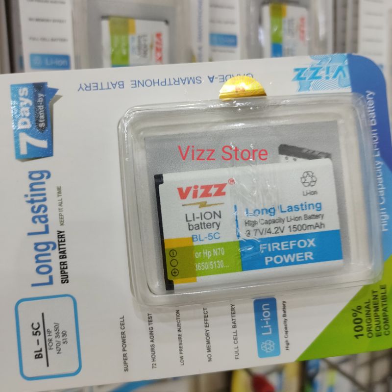 Baterai Batre Nokia Vizz BL5C Original Vizz