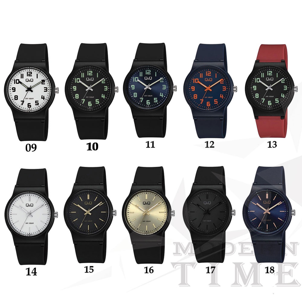 Q&amp;Q Original VS50 Series Jam Tangan Pria - Hitam - Karet