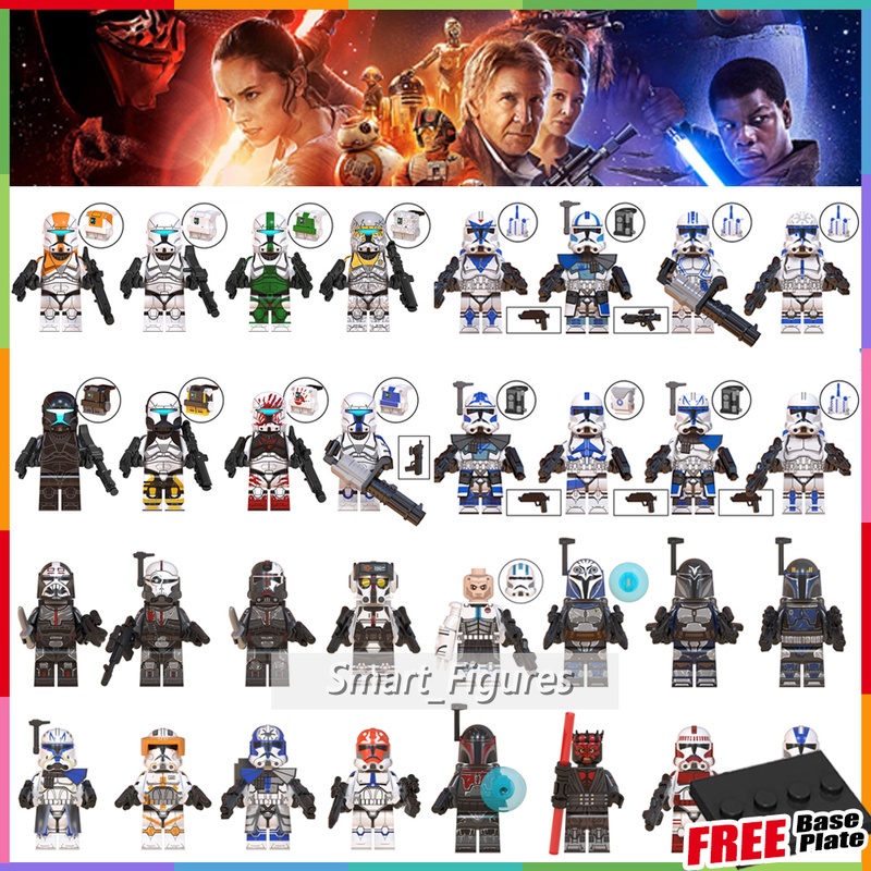 Mainan Action Figure Mini Figures Jessie Fixer Scorch Rex Bo Katan Kryze Captain Gregor Star Wars WM Untuk Hadiah