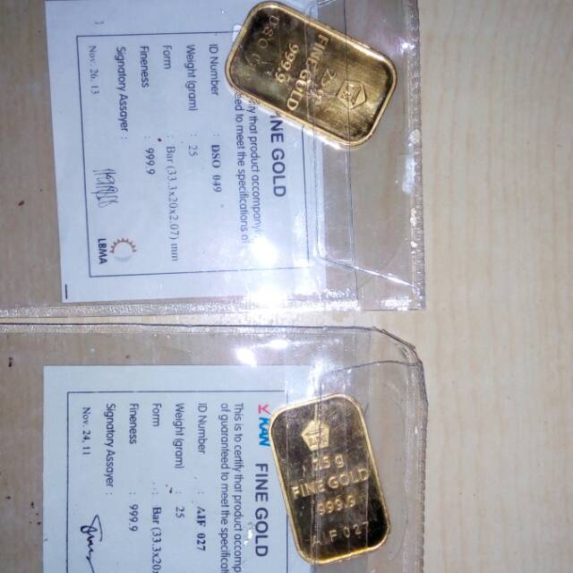 Logam mulia 25gr antam