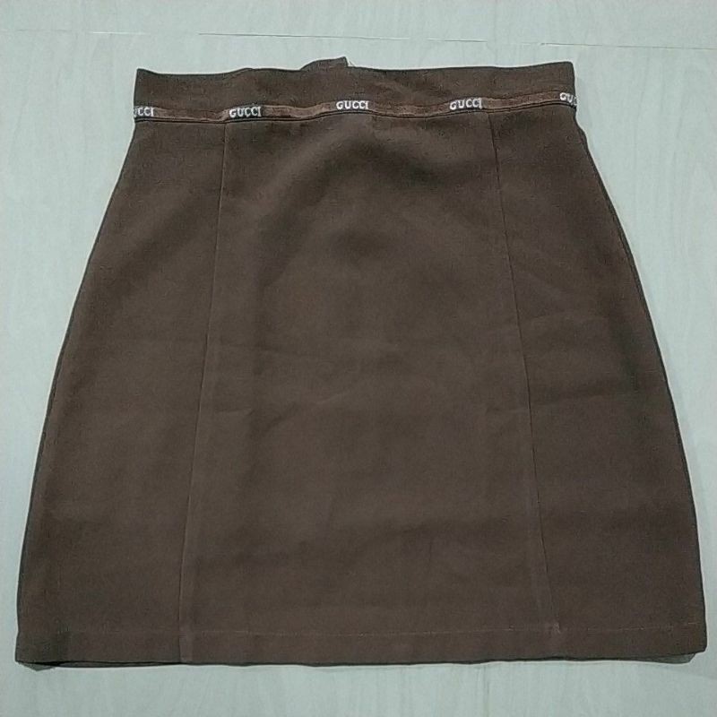 prelove rok ori Gucci coklat / prelove rok pendek