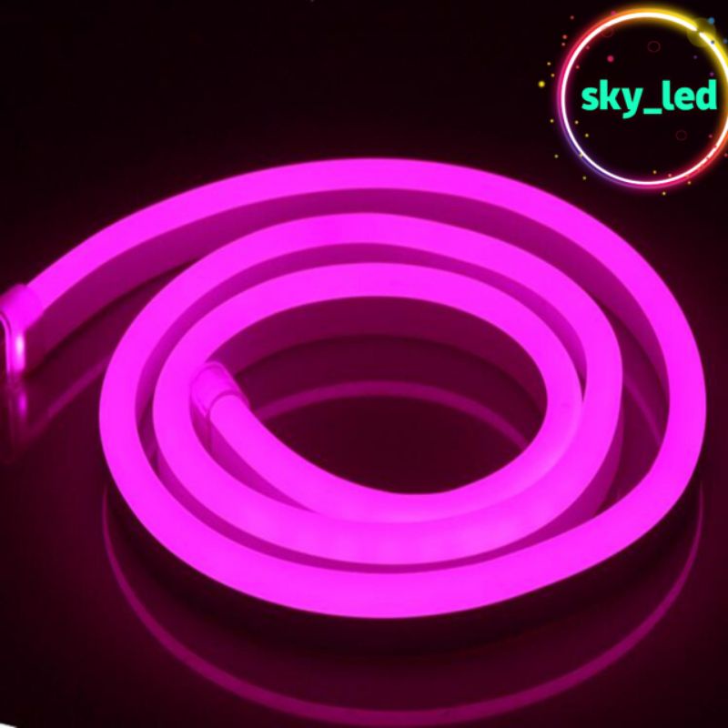 Paket Lampu Neon Flex 220v 1m 2m 3m 4m 5m 5 meter Led Selang Fleksibel 220v Warna Neon Box Outdoor ip65 Huruf DIY 220v strip