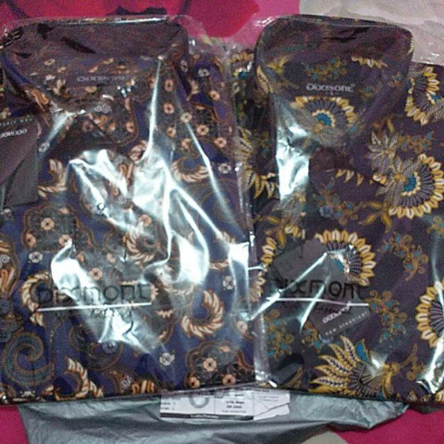 Kemeja Batik Pria Lengan Pendek Bs67 Katun Motif Modern Dixmont Semi Slim Fit Premium