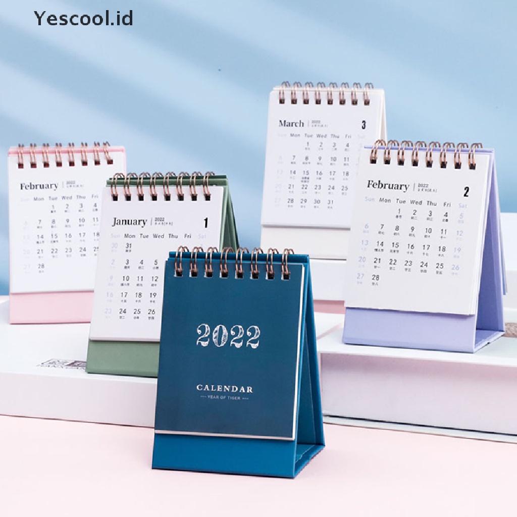 (Yescool) Kalender Meja 2022 Dengan Jadwal Jadwal Harian