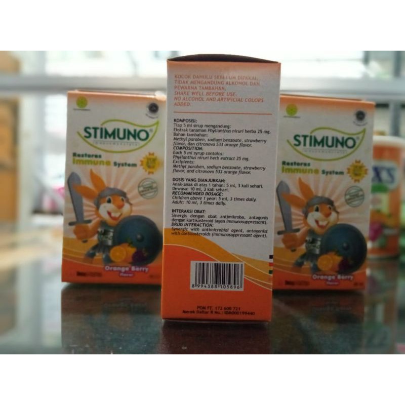 STIMUNO SIRUP 60 ML RASA ORANGE BERRY - ED 09/2023