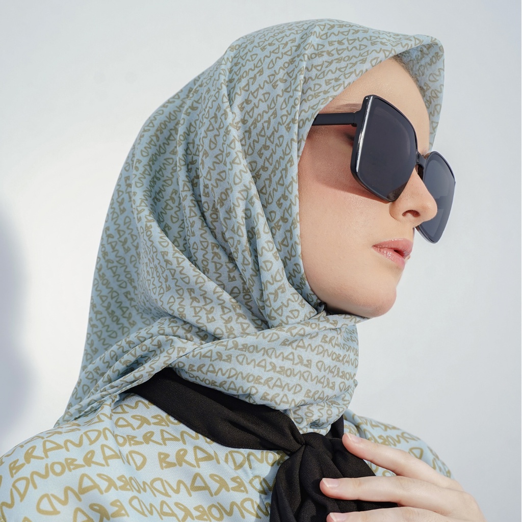 Brand No Brand Flint Monogram Scraf (Spesial Runway)-3