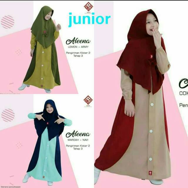 Gamis Set Aleena Junior-Gamis ANV-Gamis remaja