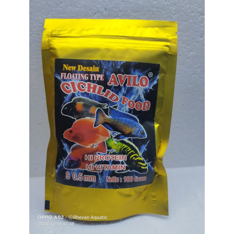 

chiclid food 100gr