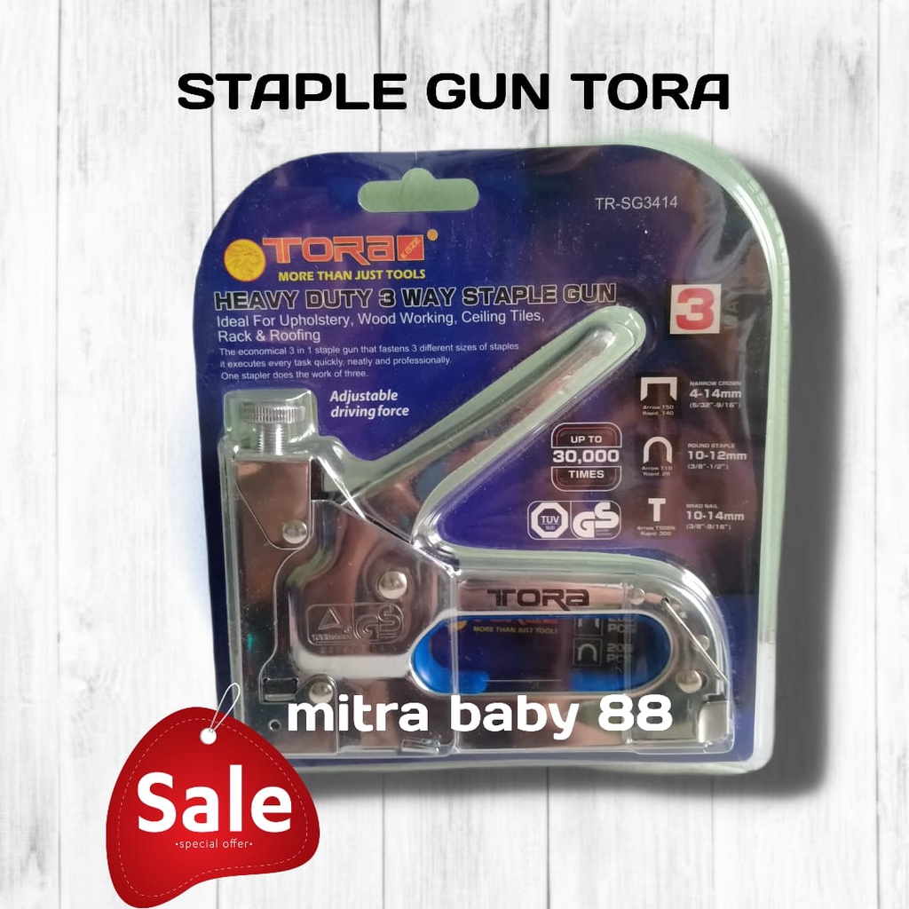 ORIGINAL RAPIDE 3 MODEL FREE ISI 600PCS SIAP PAKAI TORA Staple Gun 3 Ways - Staples Gun 3 In 1 Staple Staples Steples Gun Tembak 3 in 1 Jok Kulit Kayu Karpet Kardus